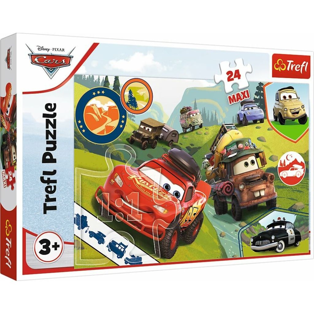 TREFL Puzzle Cars 3: Happy Cars MAXI 24 Teile Produktbild 