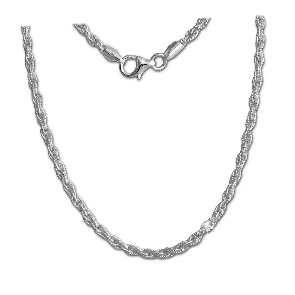 SilberDream Collier 925 Argent 45cm Chaîne d'Ancre Bijoux Femme D2SDK26345J