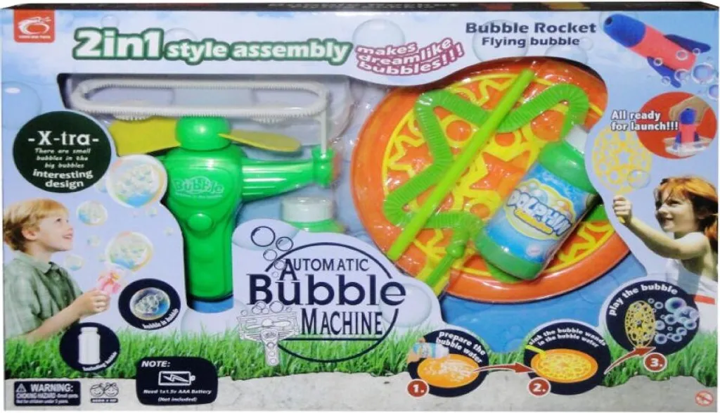 Machine à bulles de savon anti-fuite - Souffleur silencieux sans piles