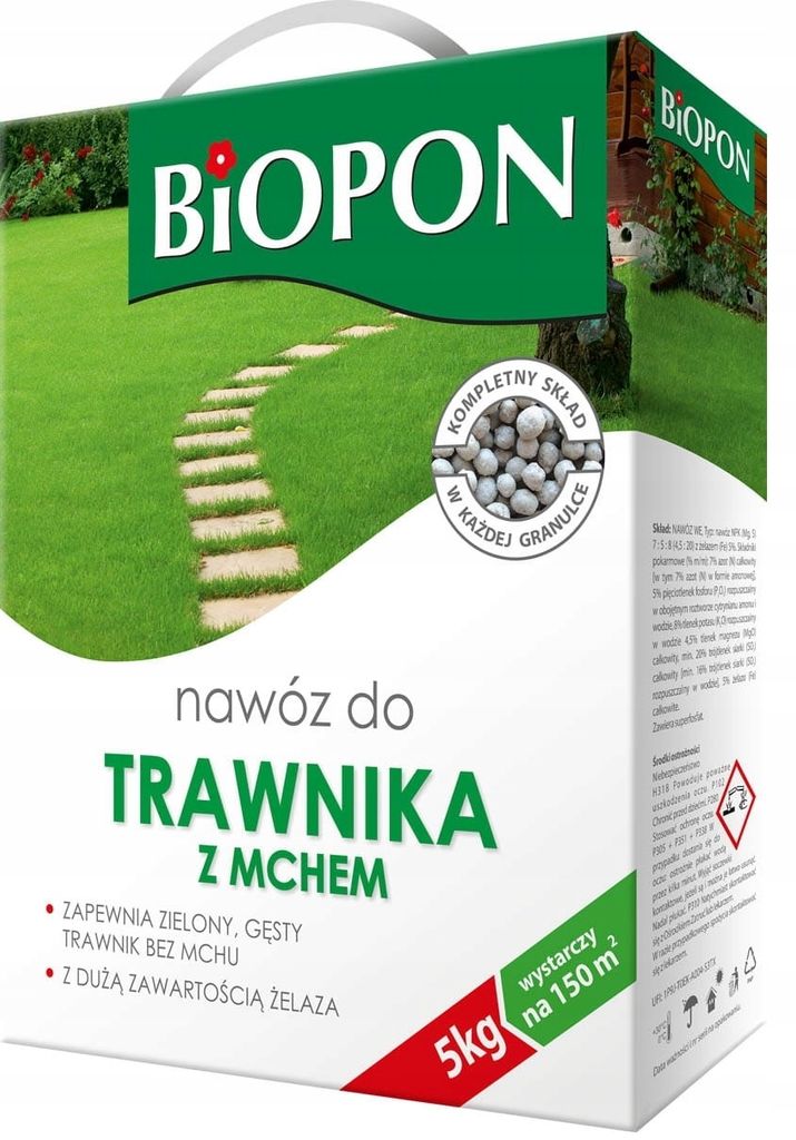 Biopon Moosdünger für Rasen 5kg