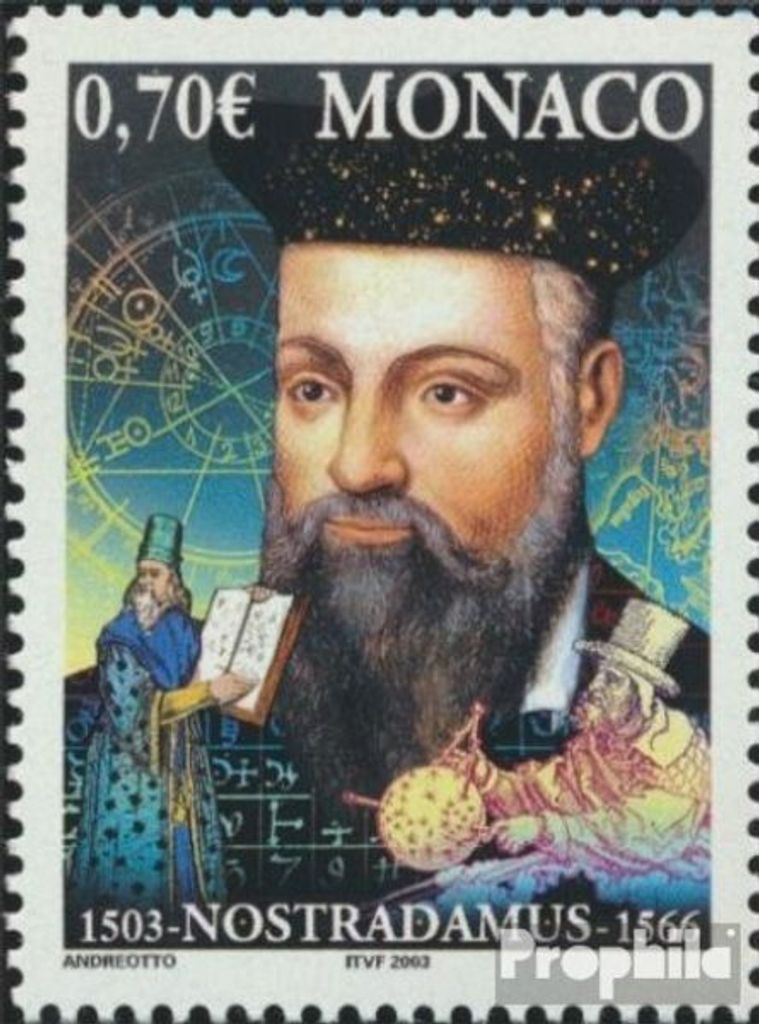 Briefmarken Monaco 2003 Mi 2660 (kompl.Ausg.) postfrisch Nostradamus