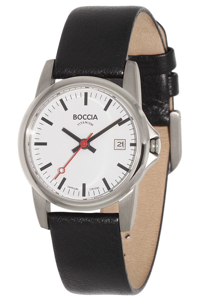 Dámske hodinky s bielym ciferníkom – Boccia, model: 3298-04 Obrázok produktu 