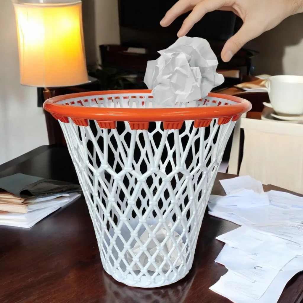 Mad Monkey Basket Bin | Design Sportivo e Funzionalità Ufficio - 5