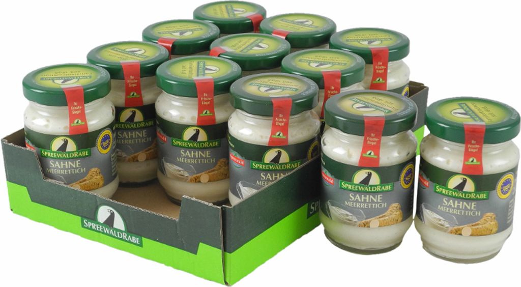 Sahnemeerrettich von Spreewald-Rabe 12er Set (12 Gläser à 100 g)