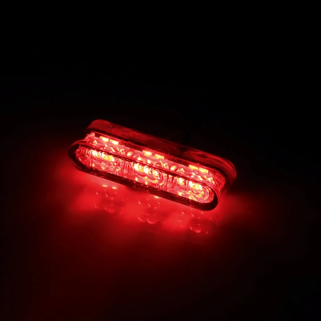 Feu Arrière LED Moto HIGHSIDER Star-MX1 Rouge Module d'Éclairage Compact