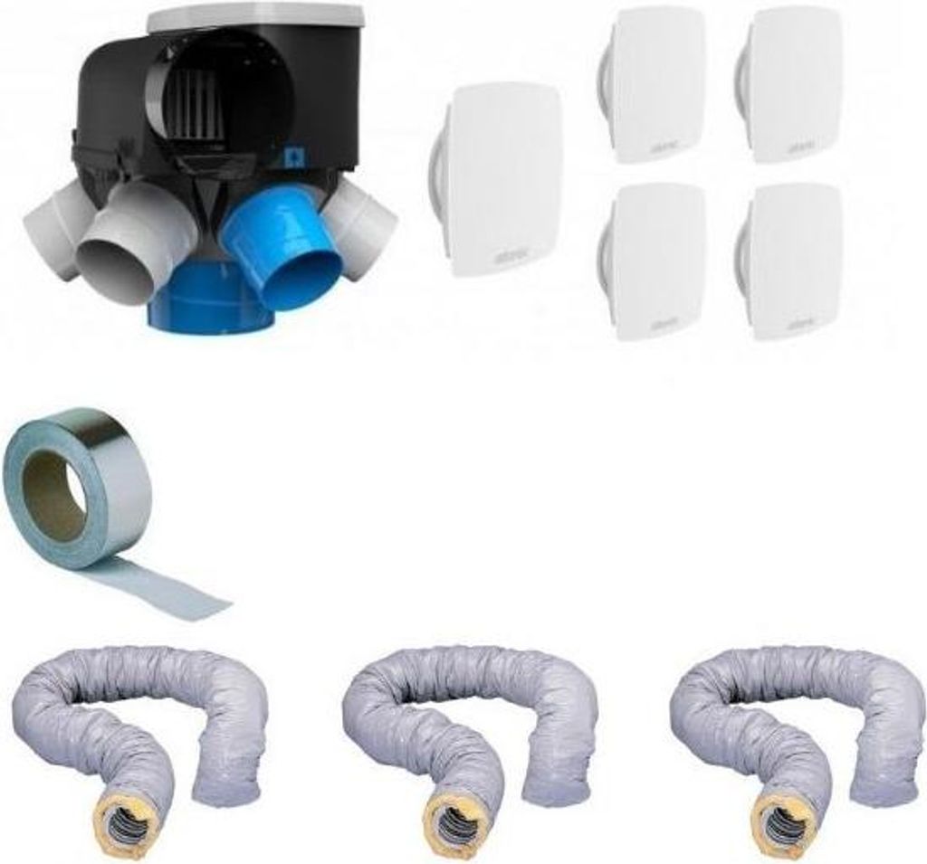 Kit Vmc Complet Avec Gaines Autocosy Vmc Auto Intelligente Image du produit 