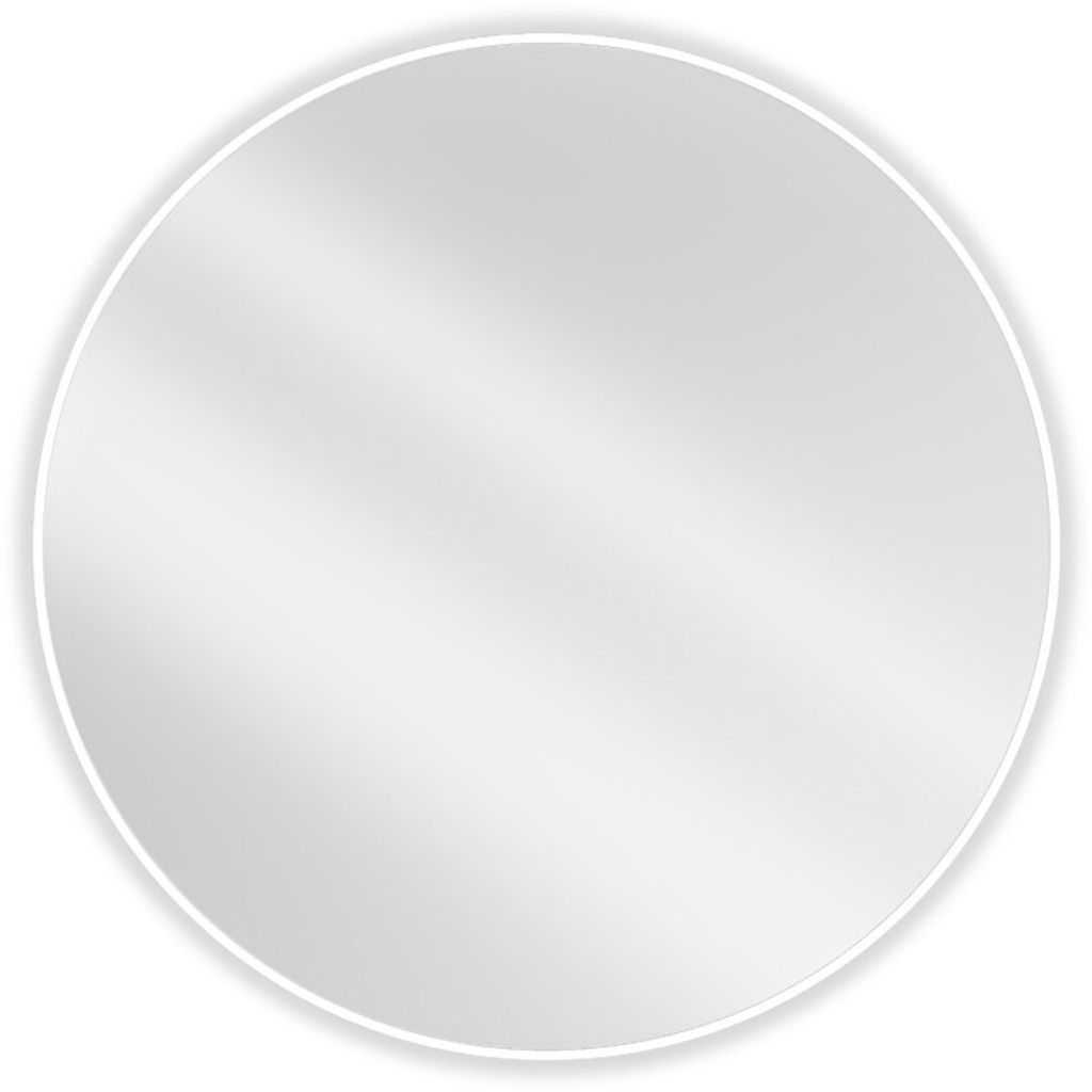 Mexen Loft lustro łazienkowe okragłe 100 cm, rama biała - Zdjęcie produktu 