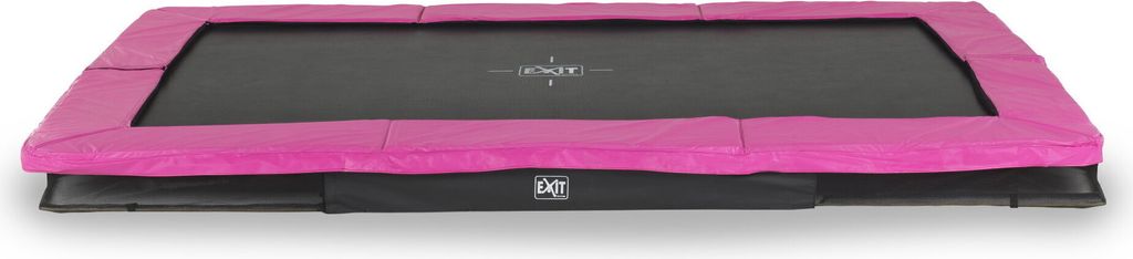 EXIT Silhouette sports Bodentrampolin 244x366cm - rosa