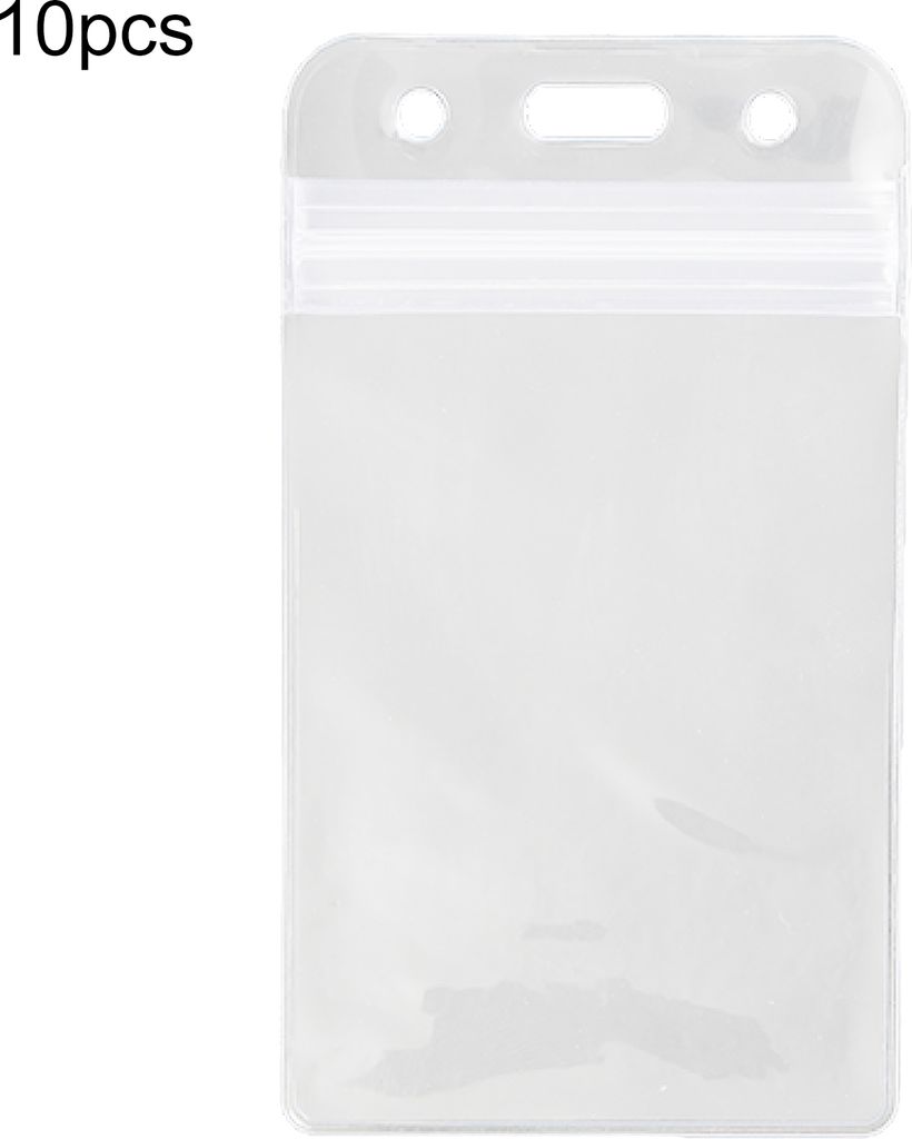 10pcs Kartenbeutel langlebiger leichter tragbarer wasserdichte wiederverschließbare Reißverschlusstmacherhalter für Bibliothekskarten