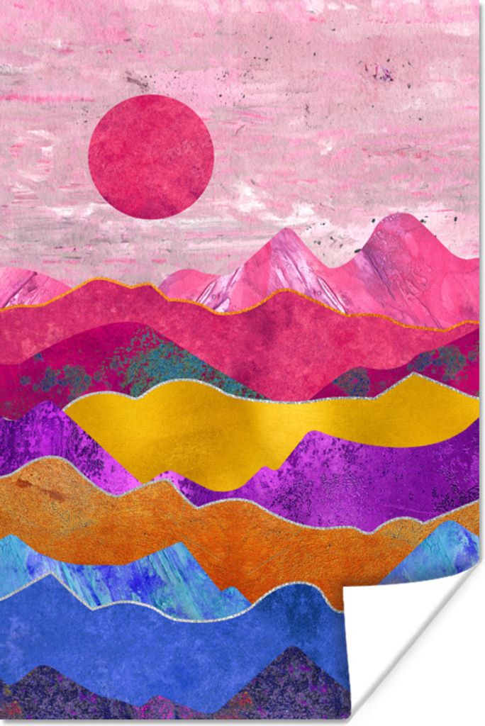 MuchoWow Poster Bi - Gold - Stolz 20x30 cm - Papierdruck