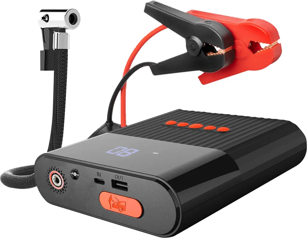 JumpStarter PitStop : Démarreur de Secours et Compresseur d'Urgence - 6