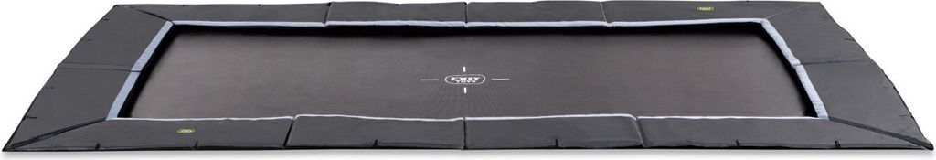 EXIT Dynamic Sporttrampolin 275x458cm, Bodentrampolin, Rechteckig, für Kinder, Schwarz