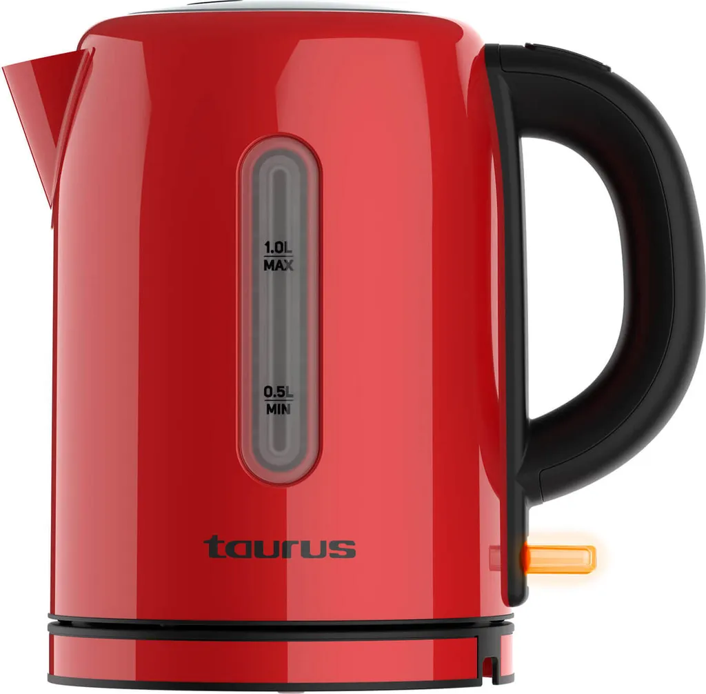 Bouilloire compacte Taurus 1L Rouge pour éviter le calcaire