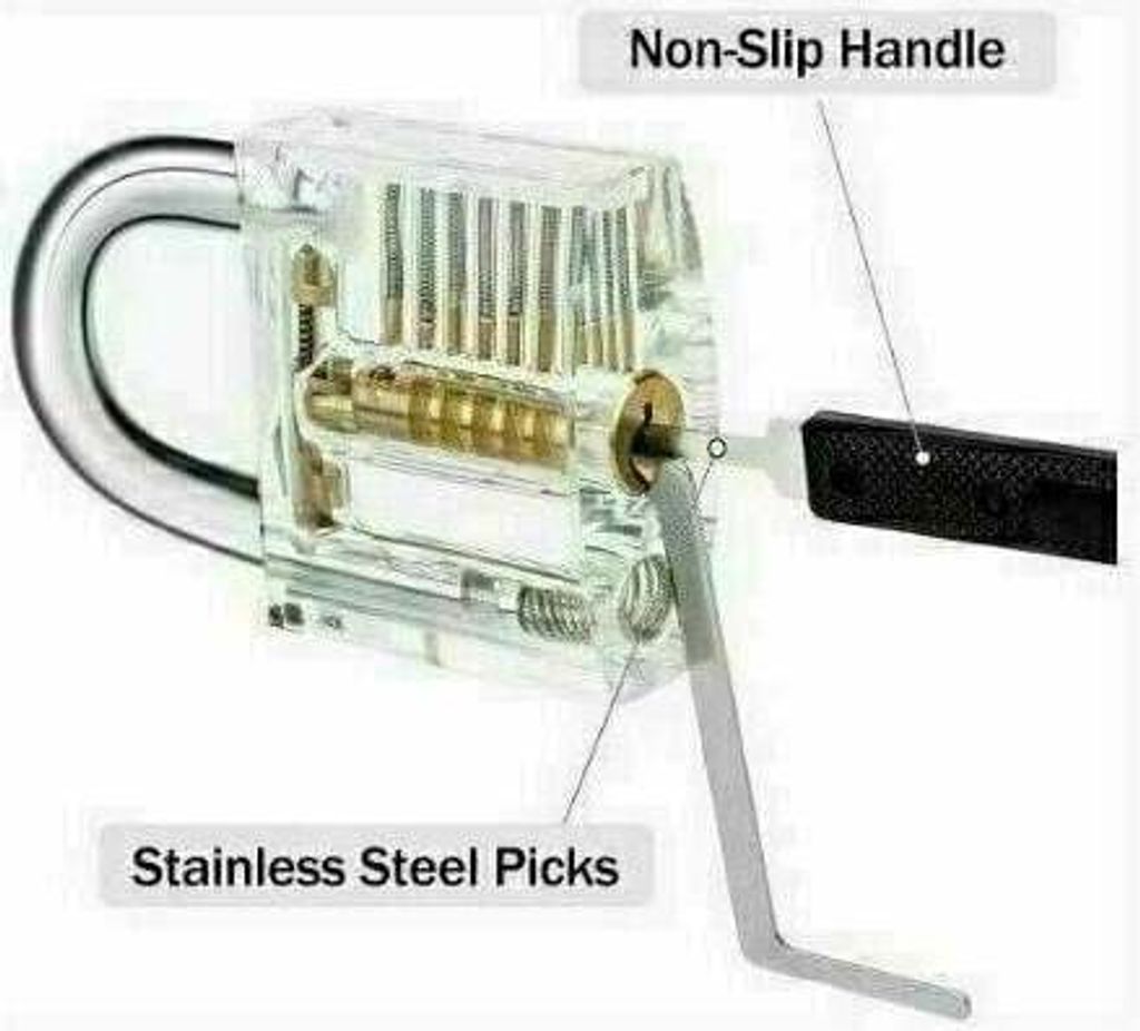 PickDieb 26-teiliges Lockpicking Set mit 3 transparenten Übungsschlöss PickDieb 26-teiliges Lockpicking Set mit 3 transparenten Übungsschlöss
