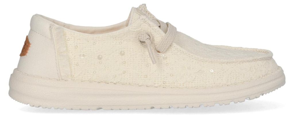 HEYDUDE Wendy Sequin Lace Damens Halbschuhe Ivory Größe 38 Produktbild 