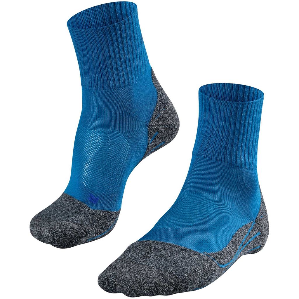 FALKE Herren Sportsocken - TK2 Short Cool, Trekking- und Wandersocken, unifarben Blau (Galaxy Blue) 39-41