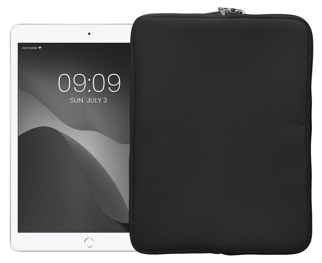 kwmobile Tablet Hülle kompatibel mit 12,4"-12,9" Tablet - Universal Neopren Tasche Cover Case - Schutzhülle Sleeve in Dunkelgrau