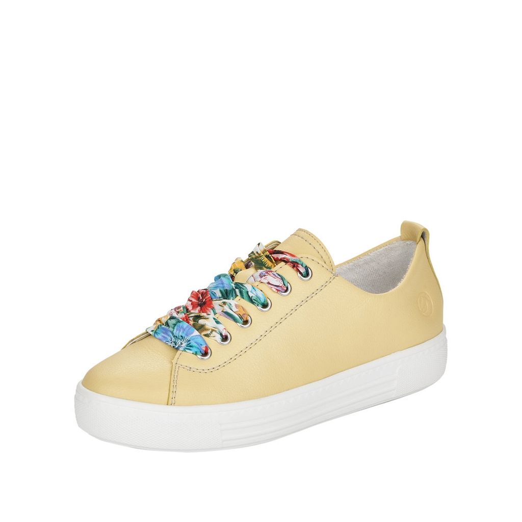 Sneakers Donna Remonte D0900 - In Pelle Scamosciata Beige, Comode E Leggere, Con Suola Ammortizzante - 3
