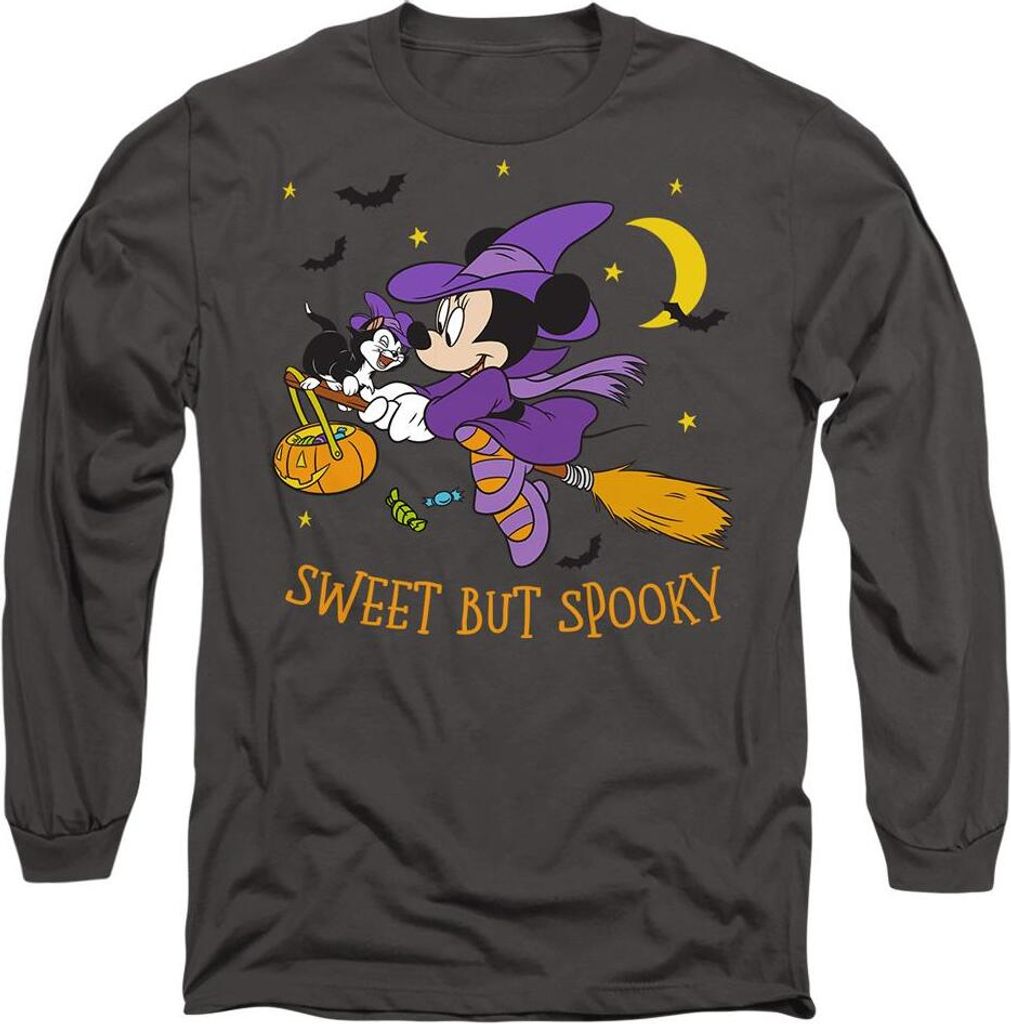 Disney - "Spooky Witch" T-Shirt für Herren/Damen Uni TV14430 (S) (Holzkohle)