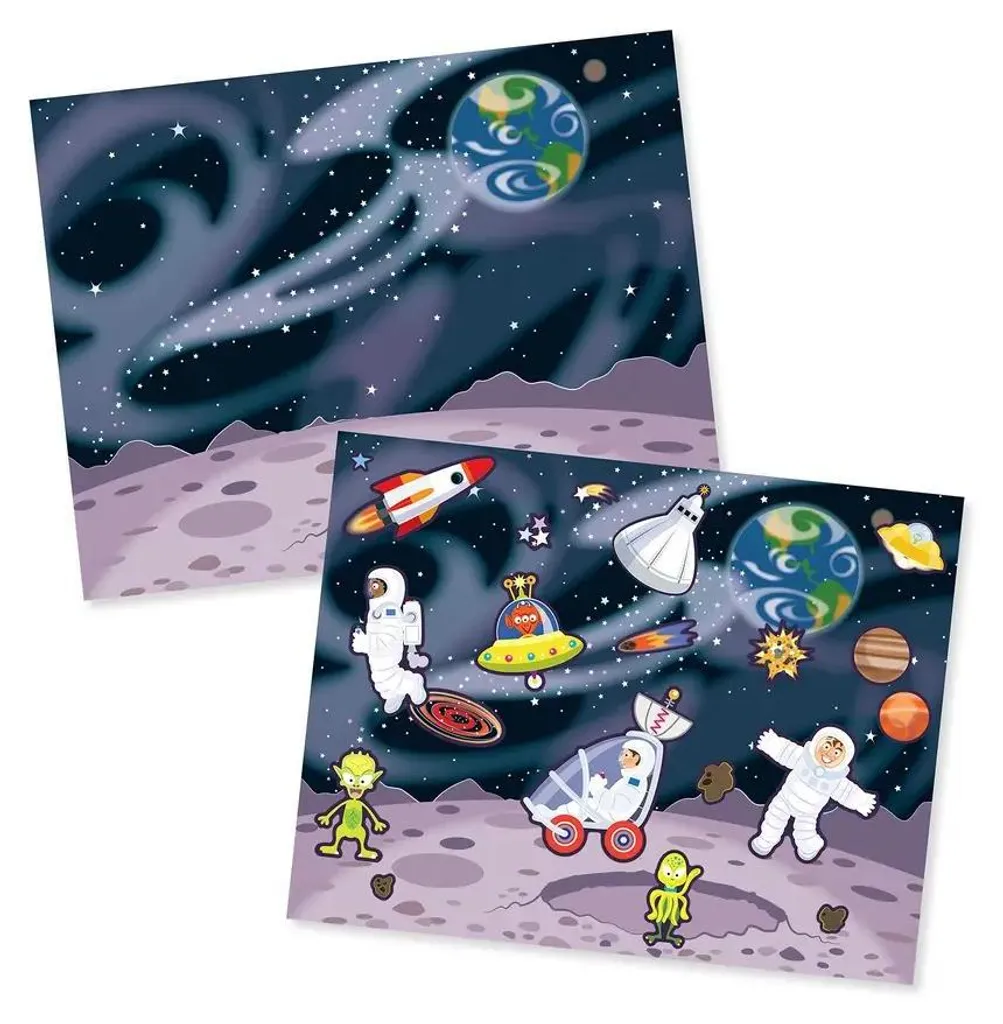 Cahier d'autocollants réutilisables Adventure pour activités créatives - 2
