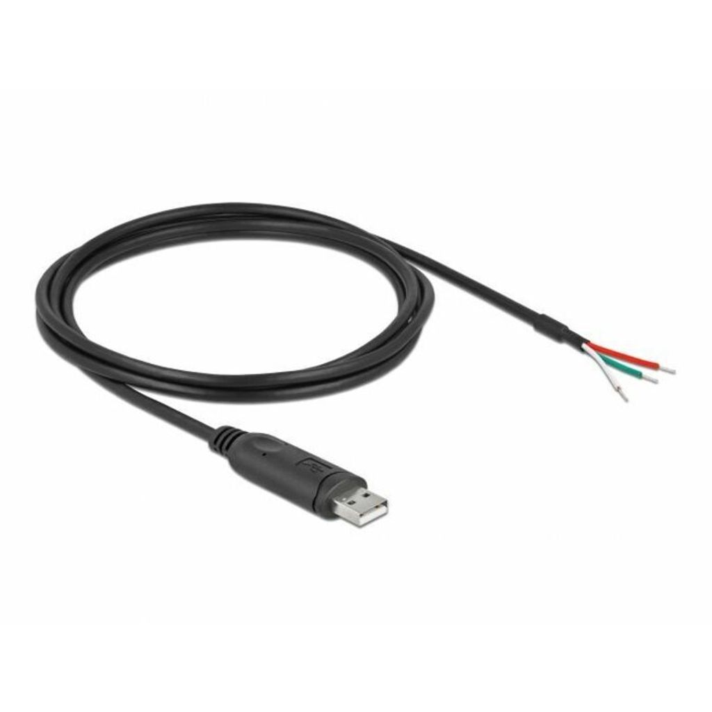 DELOCK Adapterkabel USB 2.0 Typ-A zu seriell RS-232 2m Produktbild 