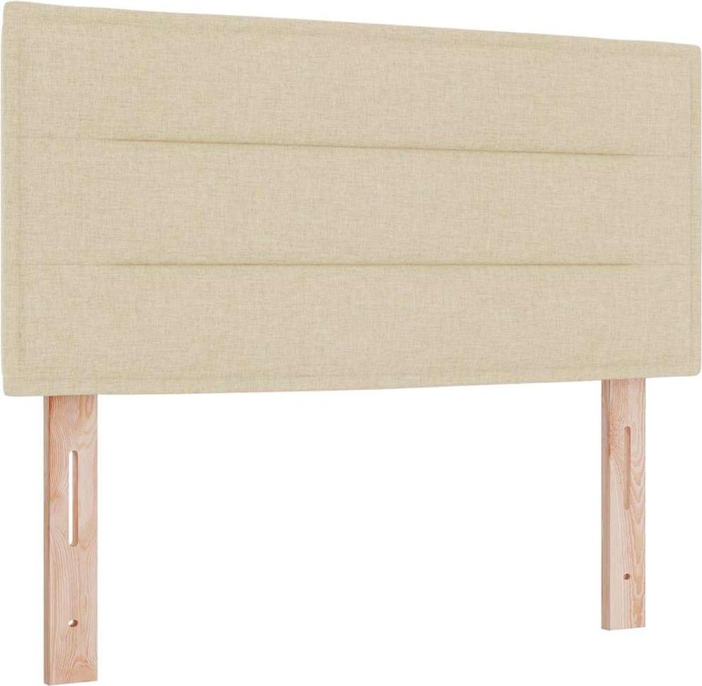 vidaXL Kopfteil Creme 80 cm Stoff