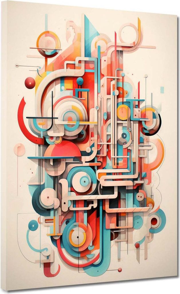 Leinwandbild Wandbild Kunstdruck XXL Wanddeko Future abstrakt: 75x100x4cm