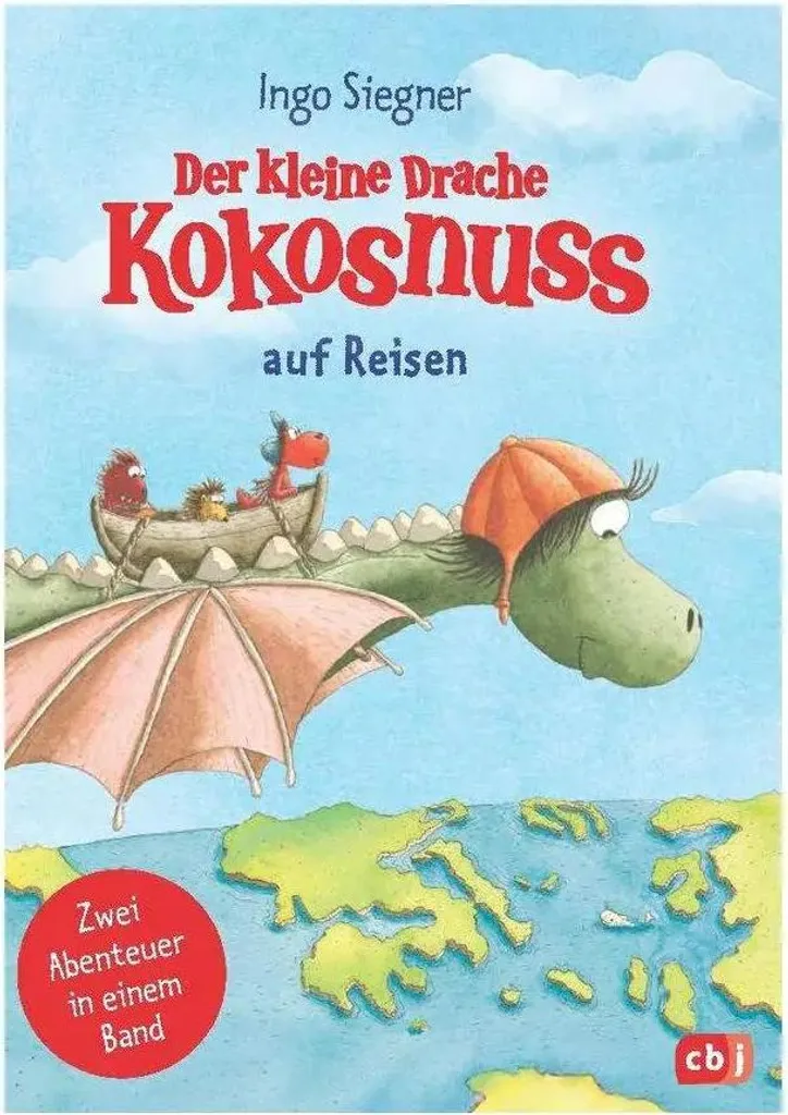 Livre Enfant Drache Kokosnuss auf Reisen - Album Illustré Voyage de Coco