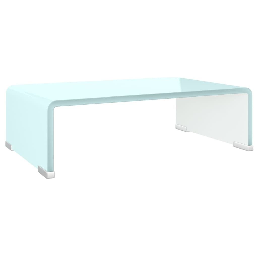 vidaXL TV-Aufsatz/Monitorerhöhung Glas Grün 40x25x11 cm Produktbild 