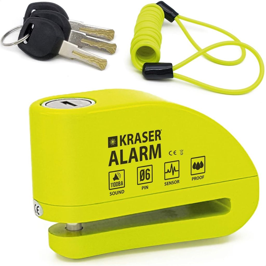 KRASER KR6Y Blokada tarczy hamulcowej z alarmem 110dB, Zdjęcie produktu 