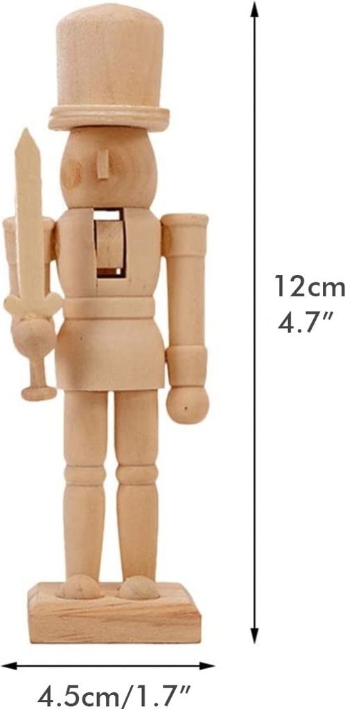 Christmas Nutcracker Ornament,Wooden Doll Figurine