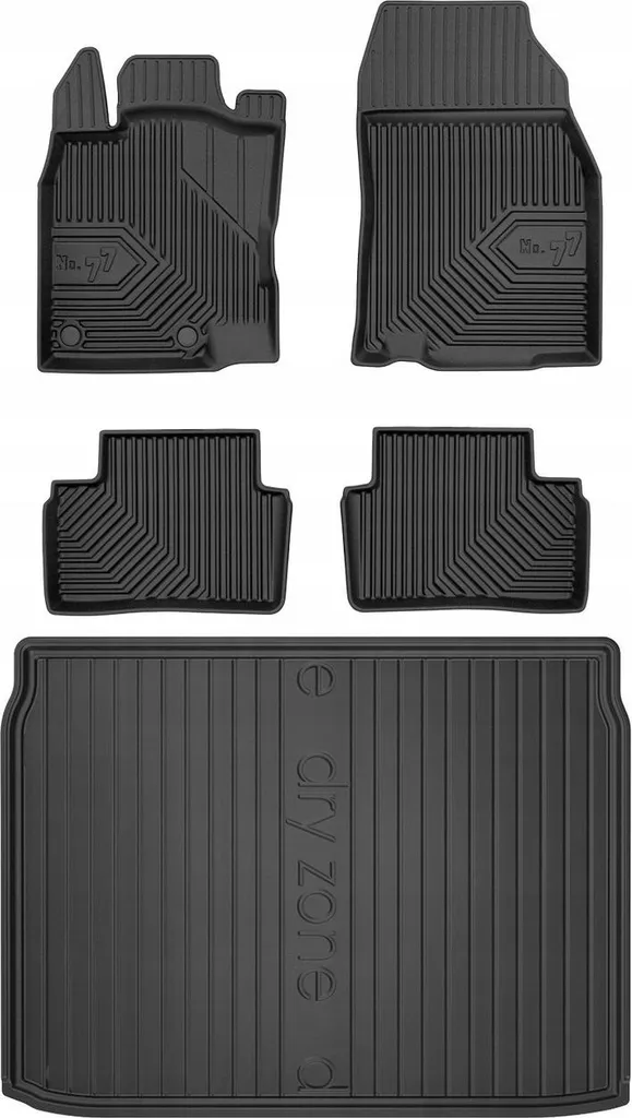 Set Tappetini Gomma Renault Kadjar 2015-2022 | Igiene e Sicurezza 3D
