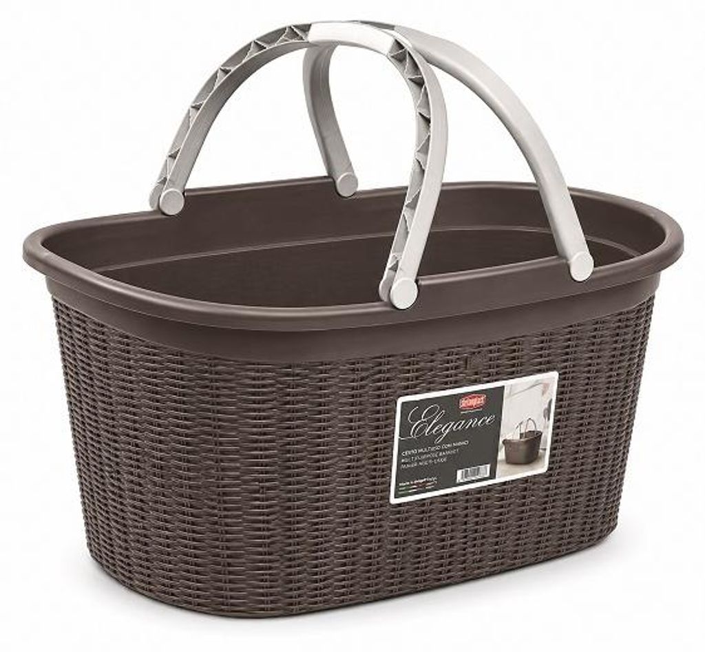 Košík na prádlo Elegance 35l, hnedý Obrázok produktu 