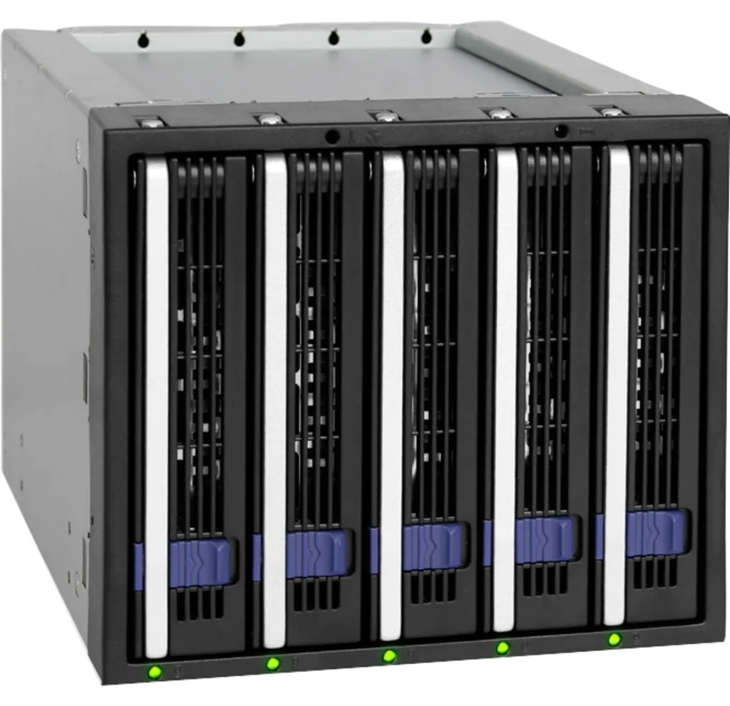 Icy Dock MB155SP-B Rack 5 baies SATA III avec Refroidissement Actif BK