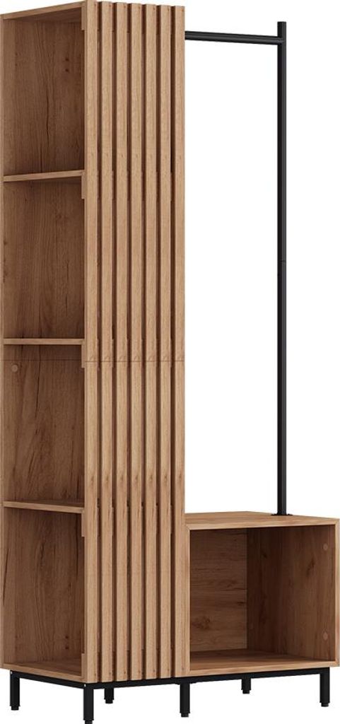 Garderobe Vicco Zinto dąb kraft złoty 80 x 187 cm mit 5 Produktbild 
