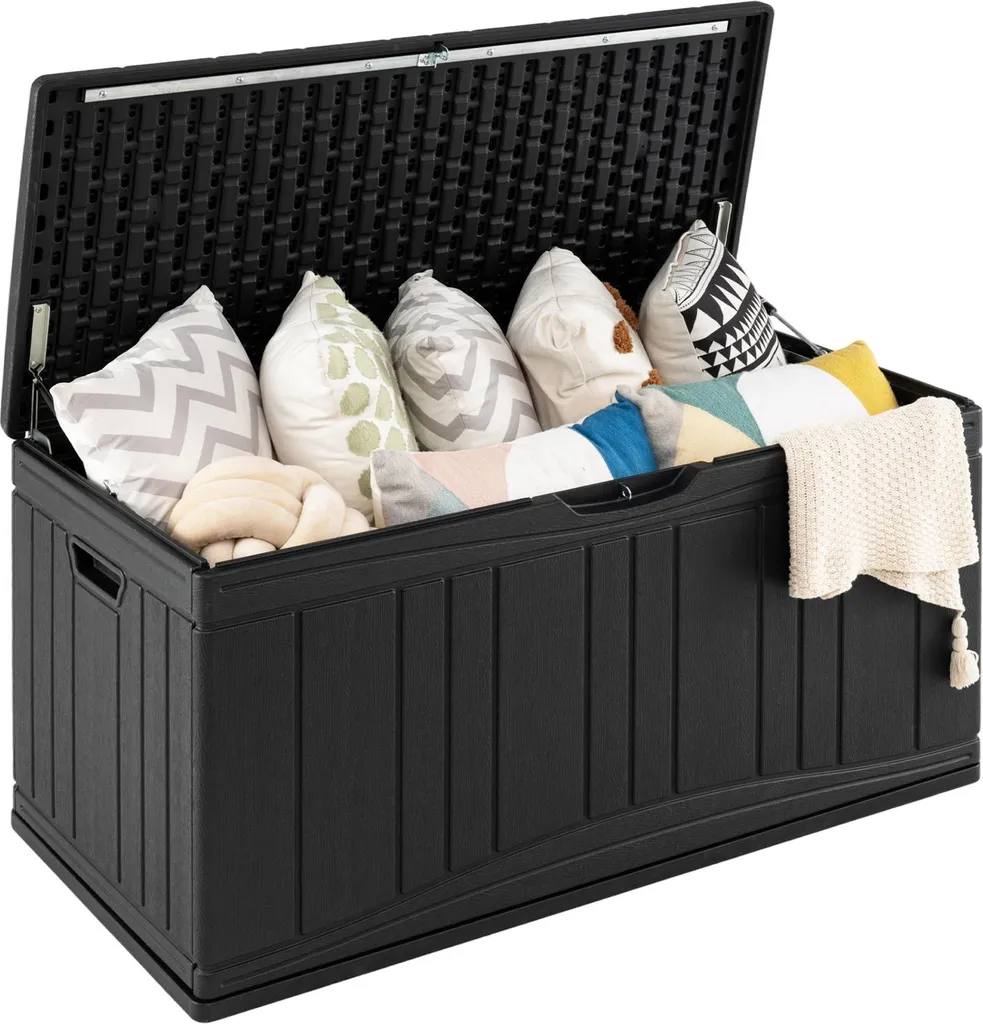 Malle de rangement extérieure 300L étanche pour coussins et accessoires