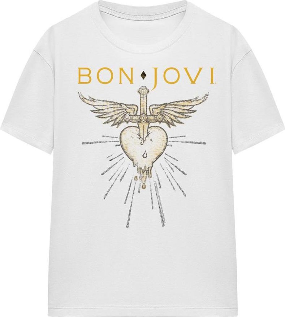 Bon Jovi - "Greatest Hits" T-Shirt für Damen TV21092 (S) (Weiß)