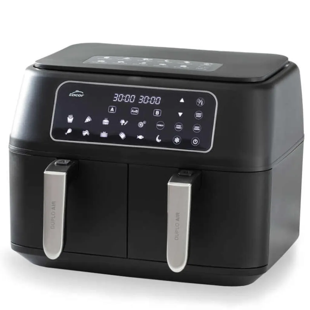 Lacor DuploAir 9L : Friteuse à air saine, rapide et sans mélange de goûts