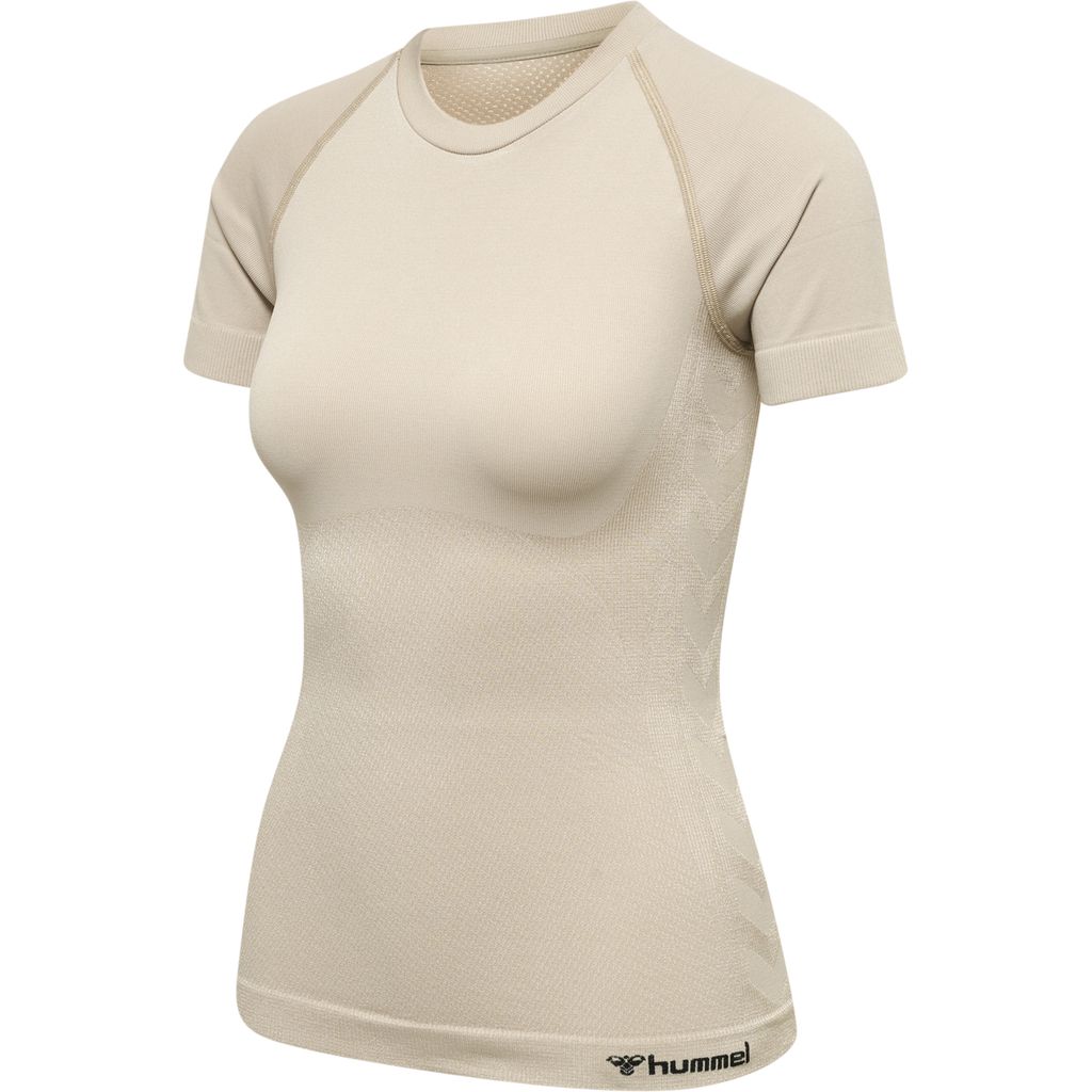 hummel hmlCLEA SEAMLESS TIGHT T-SHIRT - CHATEAU GRAY - M