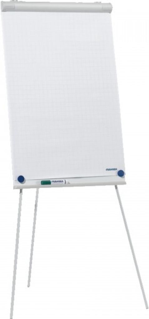 FRANKEN Flipchart ECO/Standard, hellgrau, Metall, Tafel 680x1050mm, Höhe 1900mm