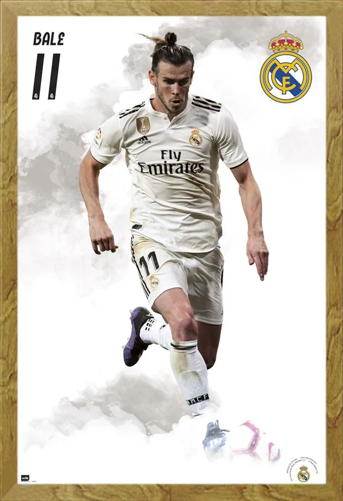 Quadro Real Madrid Gareth Bale 18/19 Cornice Shinsuke Maxi Rovere