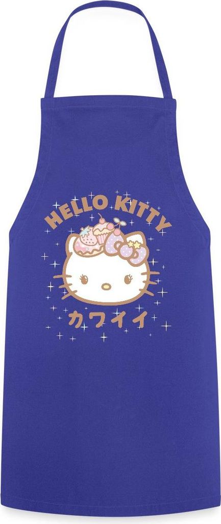 Spreadshirt Hello Kitty Kawaii Stil Kochschürze, One size, Royalblau