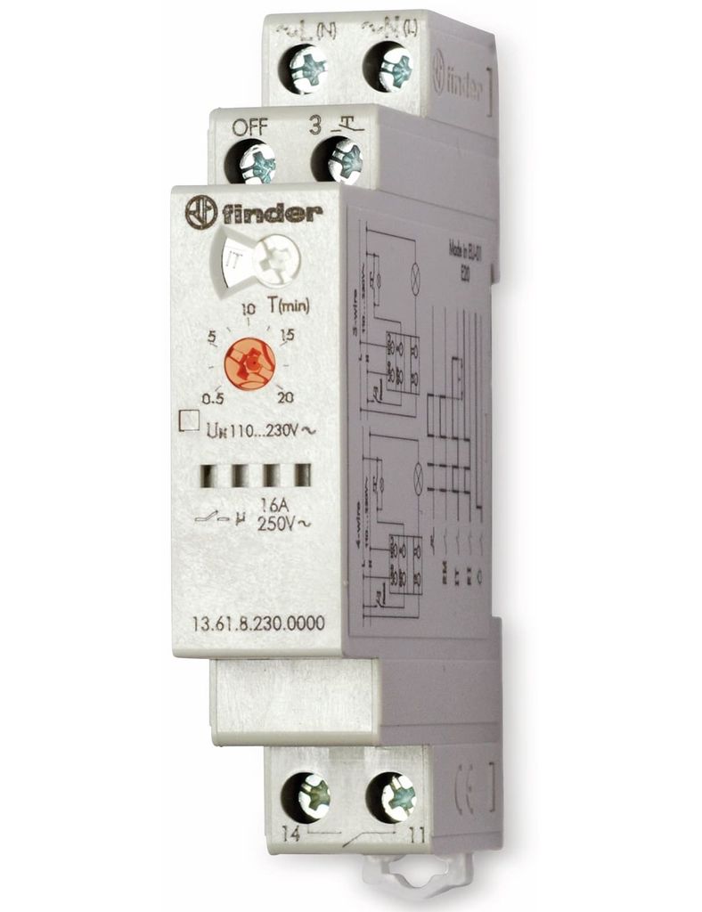 Finder Stromstoßschalter 13.61.8.230.0000 230 V/AC 1 Schließer 16 A 230 V/AC (13.61.8.230.0000)