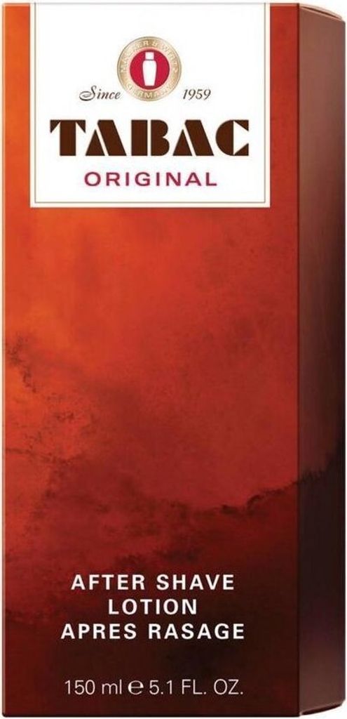 A product box for Tabac Original After Shave Lotion.