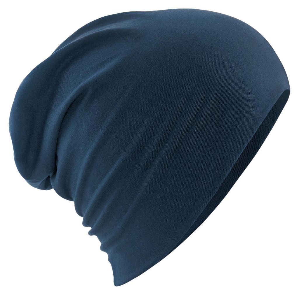 Beechfield - "Hemsedal" Schlabbermütze für Herren/Damen Uni FK1435 (Einheitsgröße) (Dunkelblau)