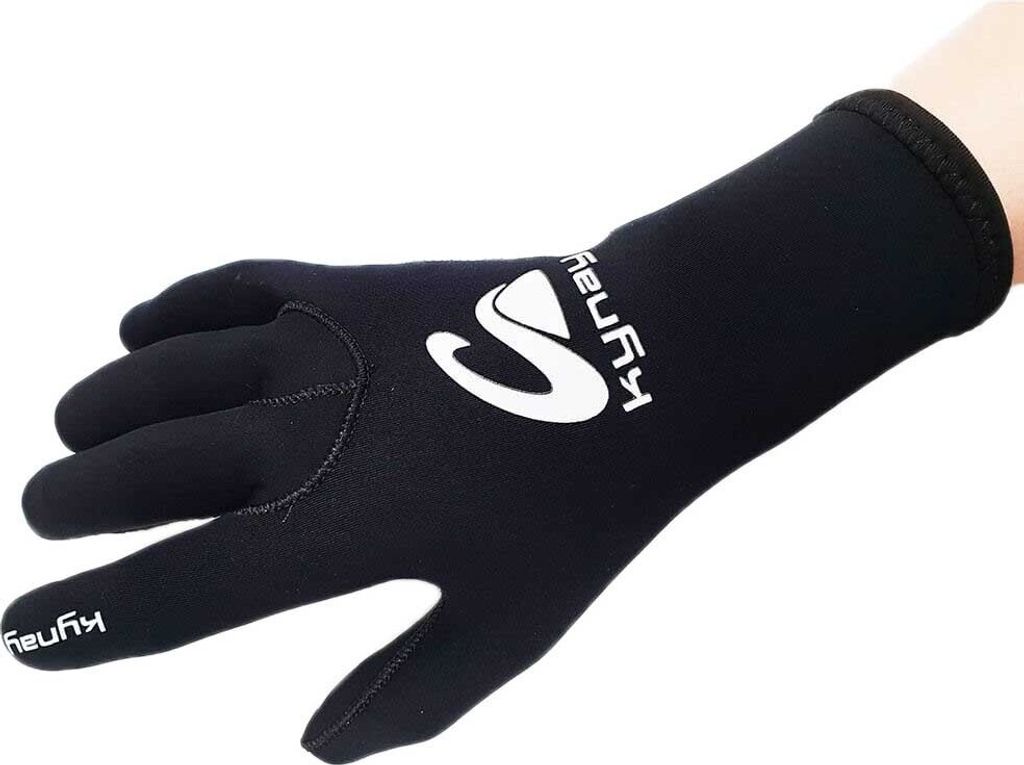 Kynay Neoprene Elastic For Surfing Handschuhe 2 Mm Schwarz S Herren,Damen Schwarz S