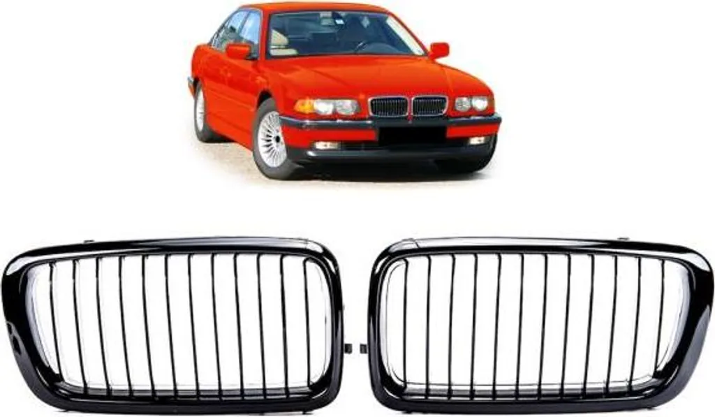 Calandre Noire BMW E38 : Remplacez vos Grilles Chromées Abîmées