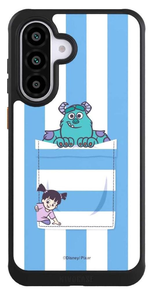 NIVOCASE Hülle für Samsung Galaxy A56 5G Handyhülle NIVOcore Case Schwarz Disney Pixar Fanartikel Die Monster AG