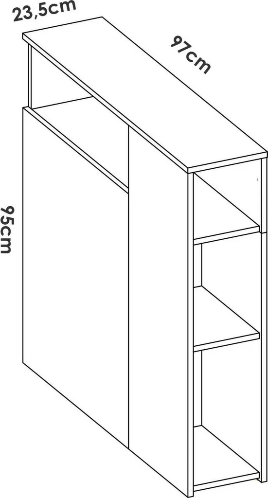 Solution Déco Murale Tête de Lit Haitang Blanche 23x99 cm Anti-tâche