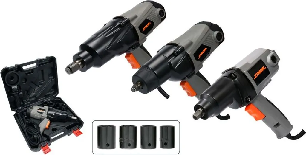 Chiave a Impulsi Elettrica STHOR 57091 - 800W 325Nm 1/2" con Kit
